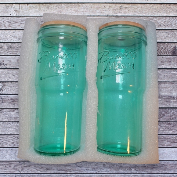 Glass Cups with Lids and Straws 2 Packs, 24oz Travel Coffee Mug - Picture 3 of 4